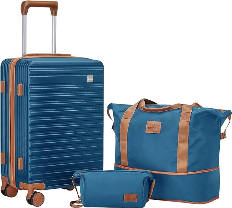 imiomo Carry on Luggage Sets,20 Inch Expandable Carry-on Suitcase with Spinner Wheels