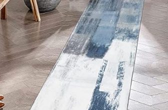 Modern Abstract Runner Rugs for Hallways, 2×6 Non Slip Runner Rug with Rubber Backing
