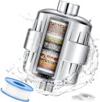 24 Stage Shower Water Filter  High Output Softener to Remove Chlorine and Fluoride