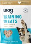 Amazon Brand – Wag Peanut Butter & Banana Flavor Training Treats for Dogs, 1 lb. Bag (16 oz)