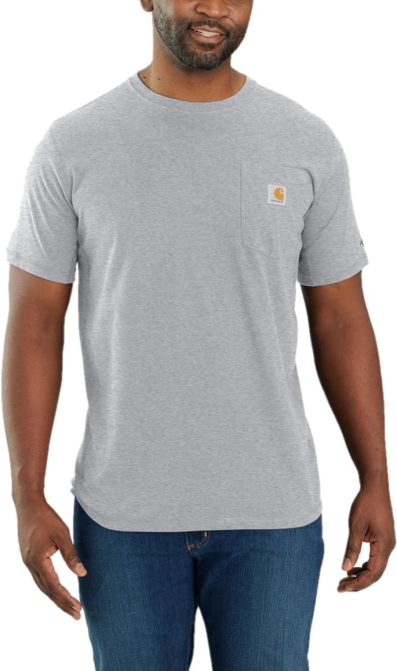 Carhartt Men’s Force Relaxed Fit Midweight Short-Sleeve Pocket T-Shirt