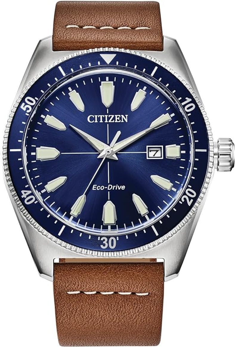 Citizen Eco-Drive Men’s Sport Casual Brycen Watch, 3-Hand Date, Luminous, 43mm