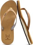 KuaiLu Women’s Yoga Foam Flip Flops with Arch Support Thong Sandals Non-Slip