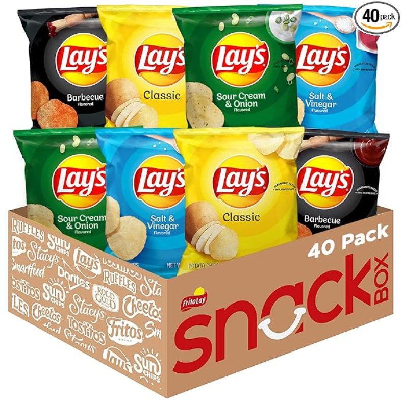 Lay’s Potato Chips, Variety Pack, 1 Ounce (Pack of 40)