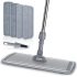 Wet Dust Mops for Hardwood Floor Cleaning  Microfiber Spray Floor Mops w/ Spray 4X Reusable Pads