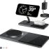 ESR Magnetic Wallet, Compatible with MagSafe Wallet, 3-Card Holder, Vegan Leather, for Secure-Grip Finger Loop, for iPhone 15/14/13/12 Series, Not for 13/12 Mini, Black