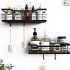 Adhesive Shower Caddy, 5 Pack Rustproof Stainless Steel Bath Organizers With Large Capacity, No Drilling Shelves for Bathroom Storage & Home Decor