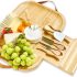 2 Set Stackable Wire Basket with Bamboo Top -Kitchen Counter, Pantry Organization and Storage – Cabinet, Shelf, Countertop Space Saving Organizing – Produce, Fruit, Onion, Potato, Bread Organizer Bin