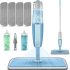 18 Inch Professional Microfiber Mop Floor Cleaning Mop, Wet and Dust Mop with 4 Reusable Mop Pads