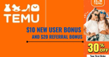 Temu Sign Up Bonus: $200 Referral Bonus and $100 New User Bonus